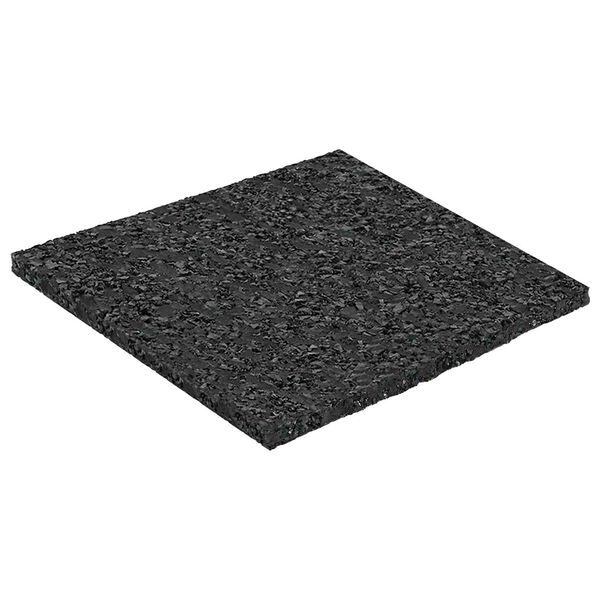 vidaXL Rubber Granulate Patio Pad Black 9 x 9 x 0.3 cm Rubber