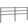 vidaXL Metal Replace Headboard Black 180 cm