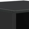 vidaXL Coffee Table Black 100x100x30 cm Engineered Wood and Metal