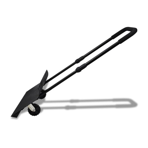 Wheeled Snow Shovel Detachable Telescopic with Aluminium Strip