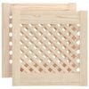vidaXL Cabinet Doors Lattice Design 2 pcs 39.5x39.5 cm Solid Wood Pine