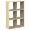 vidaXL Room Divider Bookcase Sonoma Oak 69,5x29x103,5 cm Engineered Wood