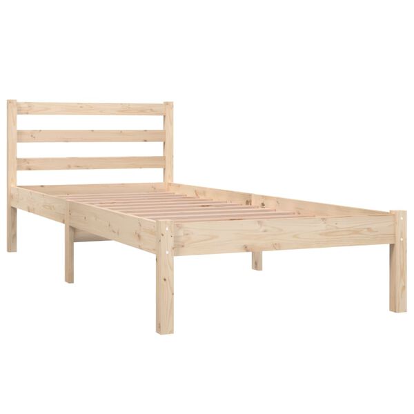 vidaXL Bed Frame without Mattress 75x190cm Small Single