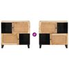 vidaXL Sideboard with Storage Brown 80 x 33 x 75 cm Solid Mango Wood