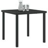 vidaXL Garden Table Black 80 x 80 x 73 cm Solid Teak wood