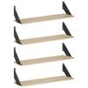 vidaXL Wall Shelves 4 pcs Sonoma Oak 70 x 20 x 17 cm