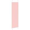 vidaXL Pleated Blind Pink 65x200 cm Fabric Width 64.4 cm Polyester