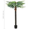 vidaXL Artificial Phoenix Palm with Pot 215 cm Green