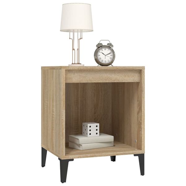 vidaXL Bedside Cabinets 2 pcs Sonoma Oak 40x35x50 cm