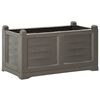 vidaXL Flower Box Grey 80x42.5x42 cm PP