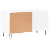 vidaXL Record Cabinet High Gloss White 85x38x48 cm Engineered Wood