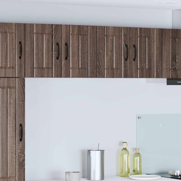 vidaXL Kitchen Wall Cabinets with Door 2 pcs Brown Oak 60 x 31 x 40 cm