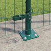 vidaXL Fence with Posts Green 1.2 x 10 m Steel
