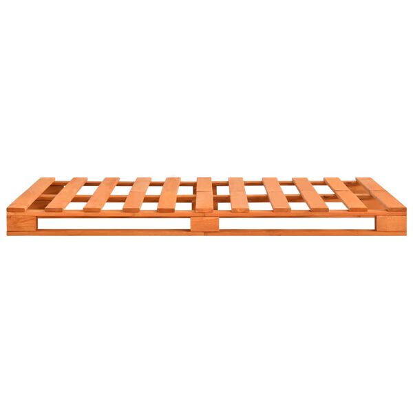 vidaXL Pallet Bed Frame without Mattress Brown 200x200cm Solid Wood