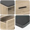 vidaXL Hall Bench with Cushion with Drawer Sonoma Oak 60 x 38 x 46 cm