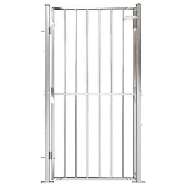 vidaXL Garden Gate 100x175 cm Stainless Steel