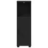 vidaXL Bathroom Cabinet Black 30 x 35 x 95 cm Engineered wood & Metal