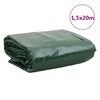 vidaXL Tarpaulin Green 1.5x20 m 650 g/m&sup2;