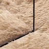 vidaXL Shaggy Rug High Pile NAVARRA Beige 240x240 cm Polyester