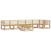 vidaXL Outdoor Sofa Set 7 pcs White 79 x 79 x 37 cm Solid Acacia Wood