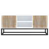 vidaXL TV Cabinet White 105x30x45 cm Engineered Wood and Iron