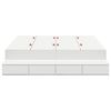 vidaXL Storage Bed Frame with Drawer White 140 cm Engineered Wood