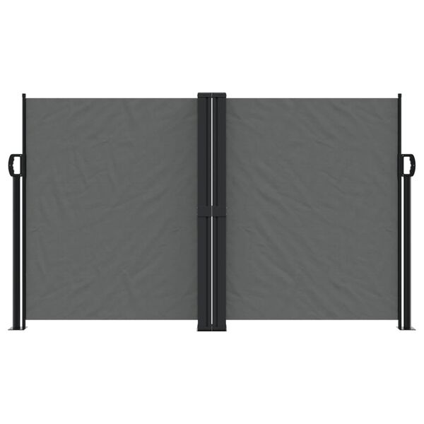 vidaXL Retractable Side Awning Anthracite 140x600 cm