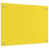 vidaXL Kitchen Backsplash Yellow 70 x 50 x 0.6 cm Tempered Glass