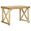 vidaXL Garden Table | Brown | Impregnated Pinewood | Medium | Durable
