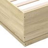 vidaXL Bed Frame without Mattress Sonoma Oak 200x200 cm