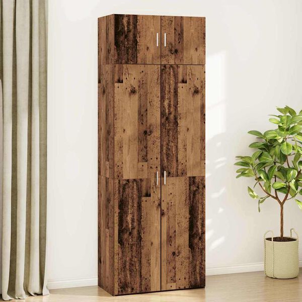 vidaXL Storage Cabinet 3 pcs Old Wood