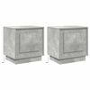 vidaXL Bedside Cabinet 2 pcs Concrete Grey 44 x 34.5 x 45 cm