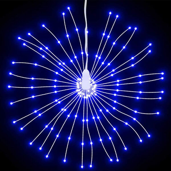 vidaXL Christmas Starburst Light 140 LEDs Blue 17 cm