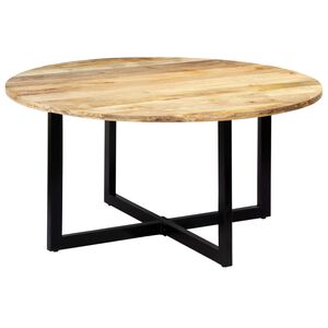 vidaXL Dining Table | Brown | Solid mango wood | Large | Durable | Dining Table