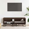vidaXL TV Cabinet Brown Oak 122x34x41 cm Engineered Wood