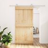 vidaXL Sliding Door with Hardware Set 100x210 cm Solid Wood Pine