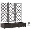 vidaXL Garden Planter 3 pcs Brown Steel