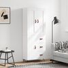 vidaXL Highboard White 69,5x34x180 cm Engineered Wood