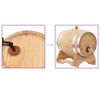 vidaXL Wine Barrel with Tap Solid Pinewood 6 L
