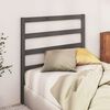 vidaXL Bed Headboard Grey 81x4x100 cm Solid Wood Pine