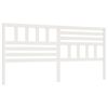 vidaXL Bed Headboard White 186x4x100 cm Solid Wood Pine