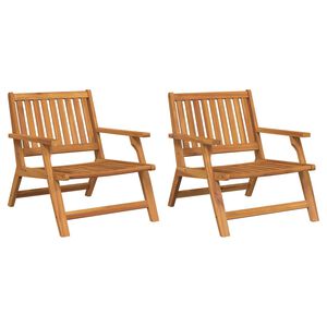 vidaXL Garden Furniture Set 2 pcs Brown Solid Acacia Wood