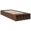 vidaXL Bed Frame without Mattress Brown Oak 75x190 cm Small Single