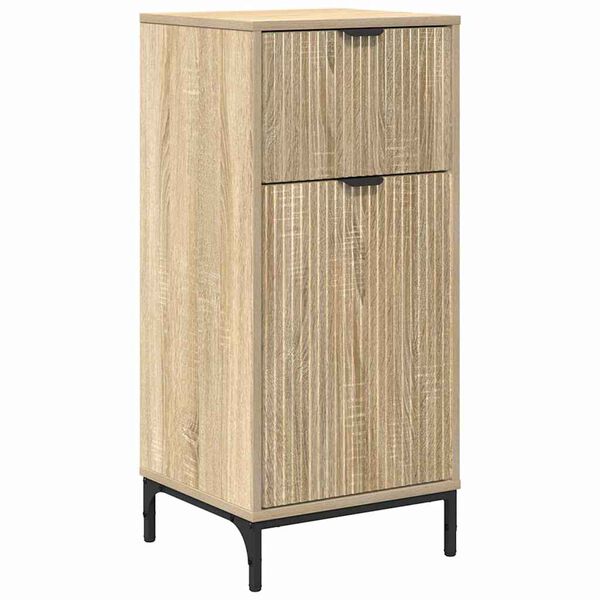 vidaXL Bathroom Cabinet with Drawer Sonoma Oak 39.5 x 36 x 88 cm