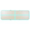 vidaXL Inflatable Gymnastics Mat with Pump 300x100x10 cm PVC Green