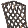 vidaXL Garden Chair 2 pcs Bronze 55 x 56.5 x 91cm Aluminium