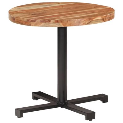 vidaXL Bistro Table Round Ø80x75 cm Solid Acacia Wood