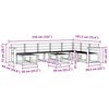 vidaXL Outdoor Sofa Set 9 pcs Natural Solid Acacia Wood