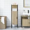 vidaXL Bathroom Cabinet Sonoma Oak 33x33x120.5 cm Engineered Wood