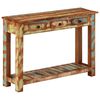 vidaXL Console Table 110x30x76 cm Solid Wood Reclaimed